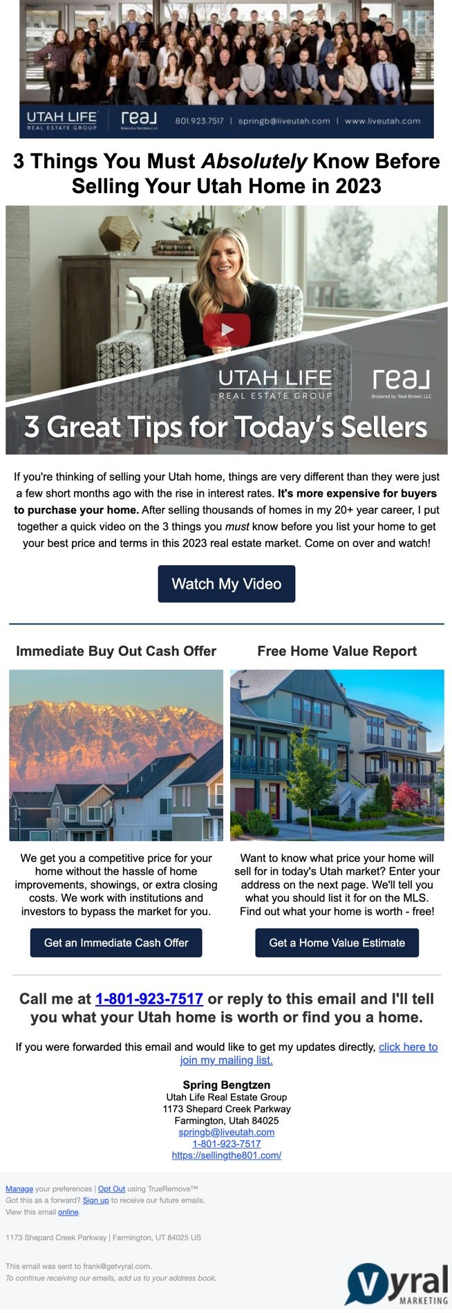 Example Video Email