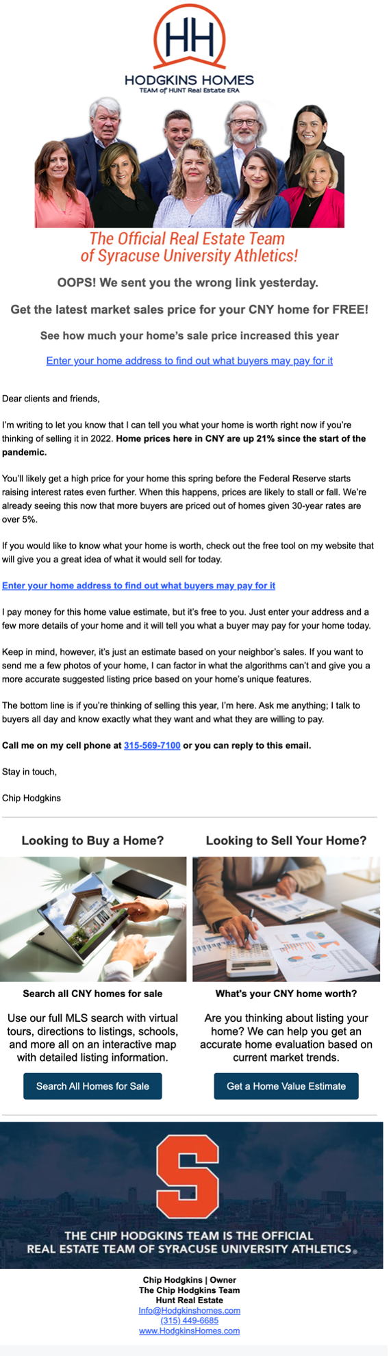 Free Home Value Report Email