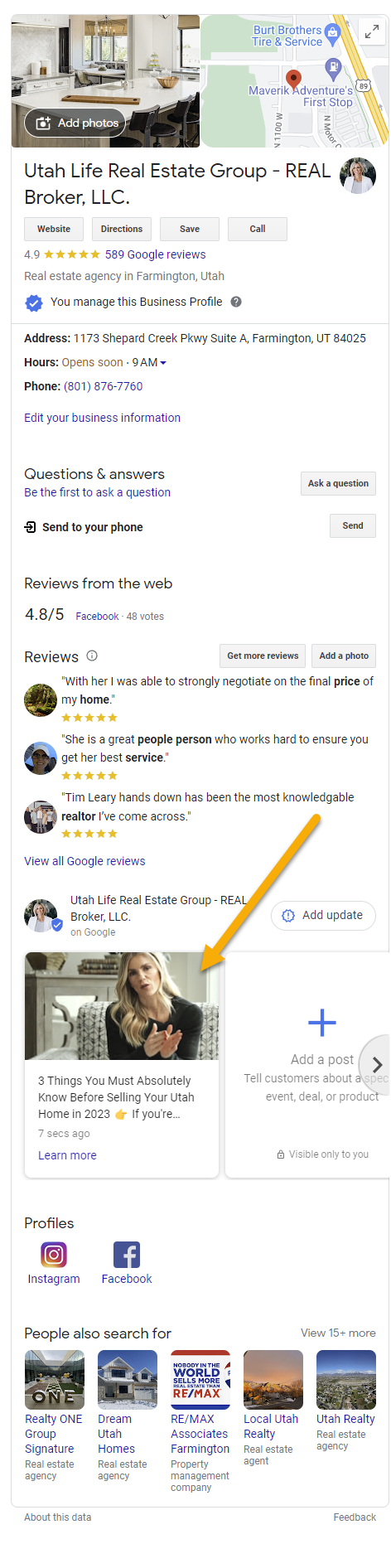 Google My Business Preview
