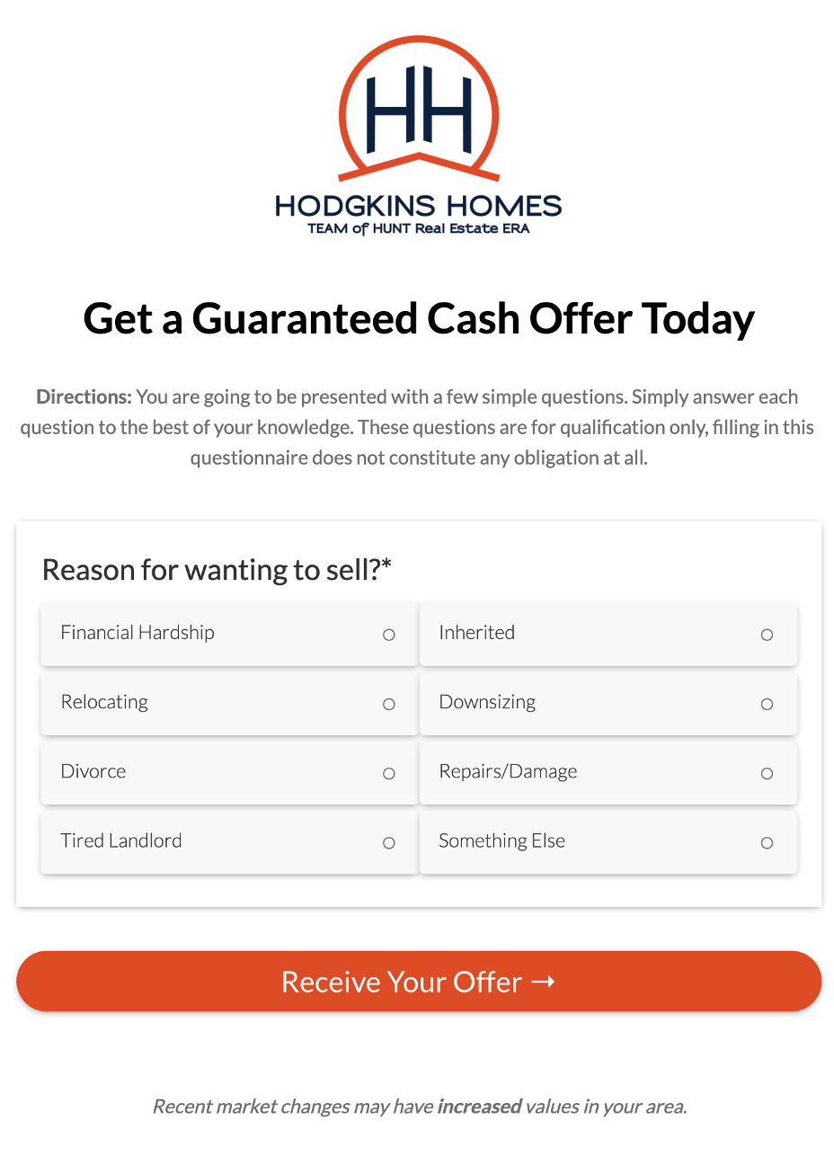 Guaranteed Offer Landing Page