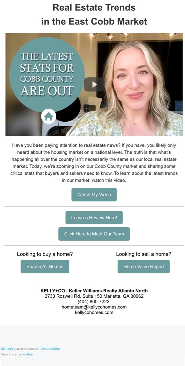 Kelly Email Example